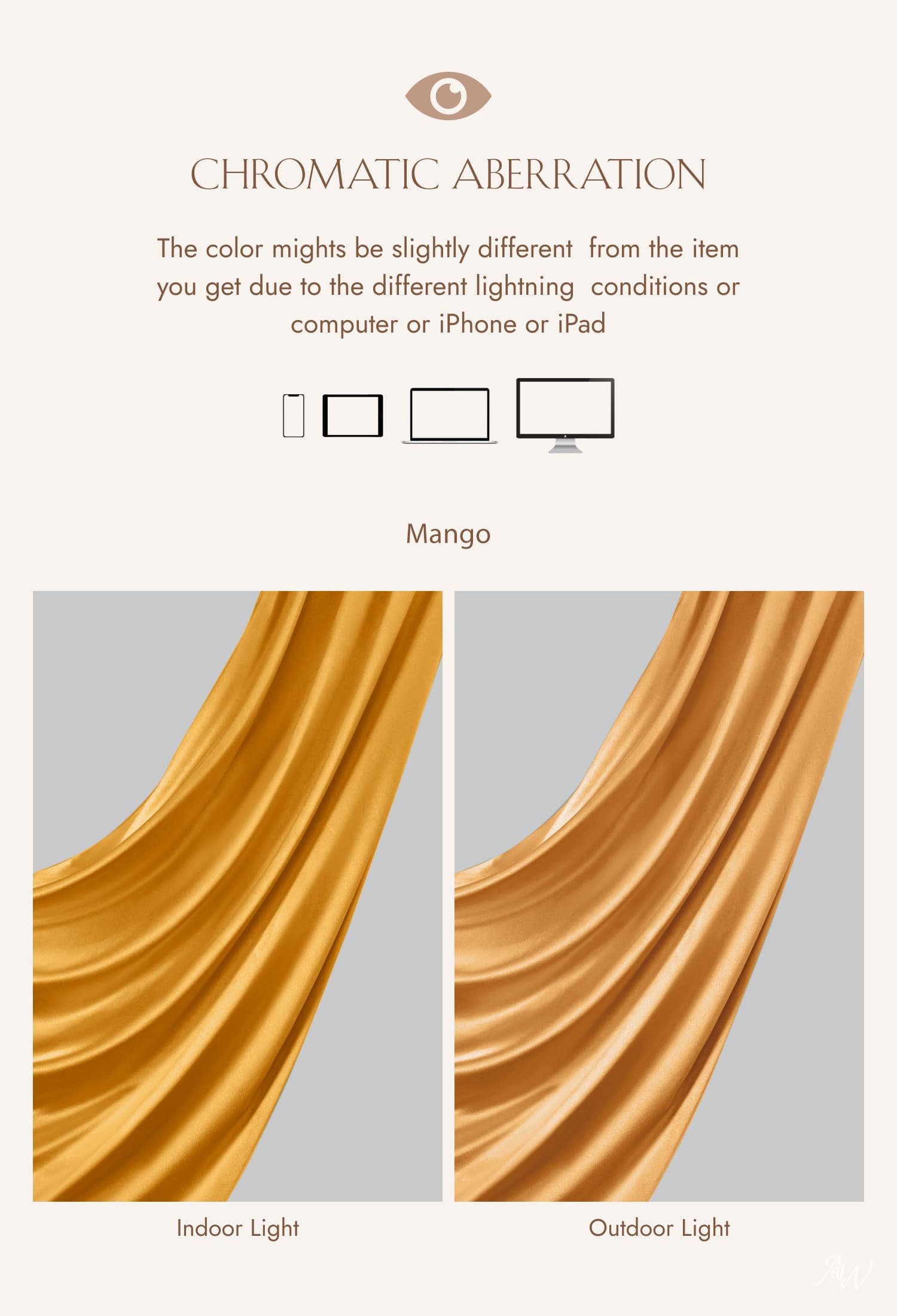 AW Arum Mango Satin Charmeuse Bridesmaid Dresses image7